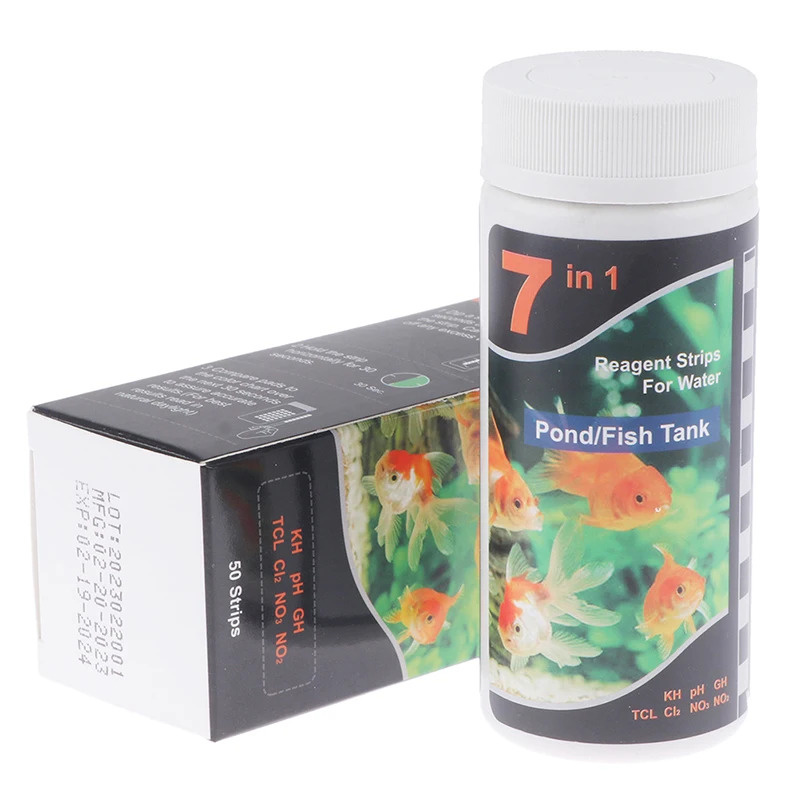 Aquarium Test Kit - 7-In-1 PH Test Strip, Aquarium Pool