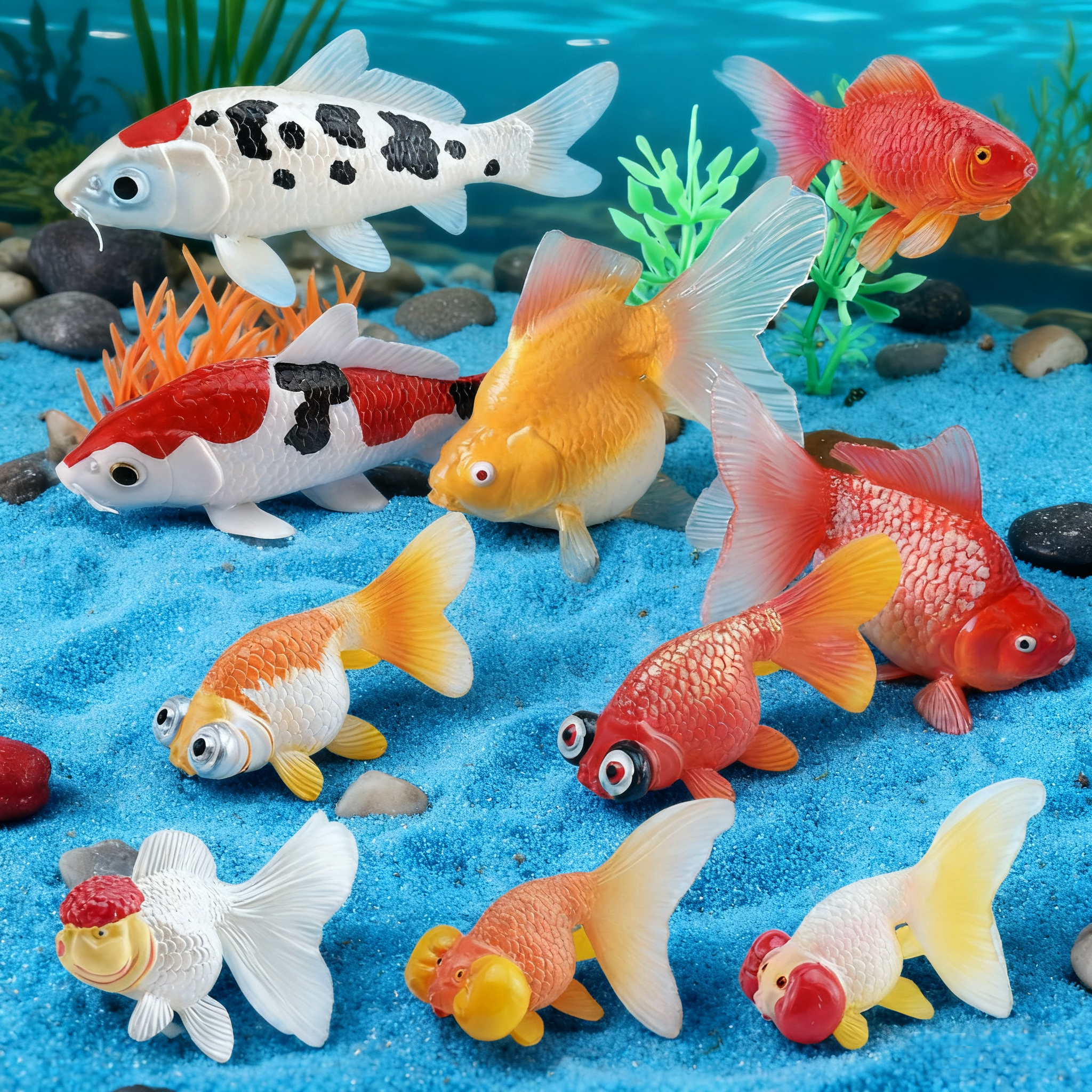 Aquarium Fish Reviews - Colorful Lifelike Plastic Goldfish Simulation Fake