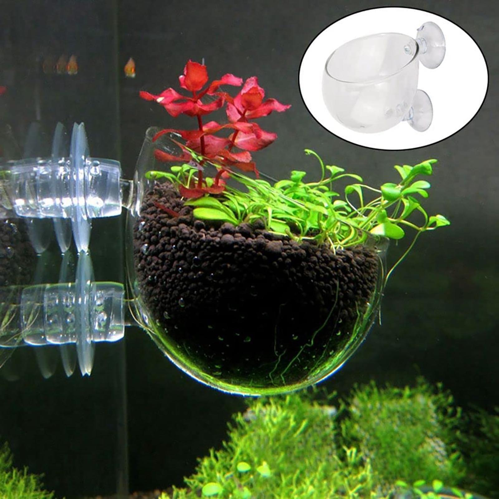 Aquarium Fish Pot - Aquatic Plant Pot Clear Acrylic Aquarium