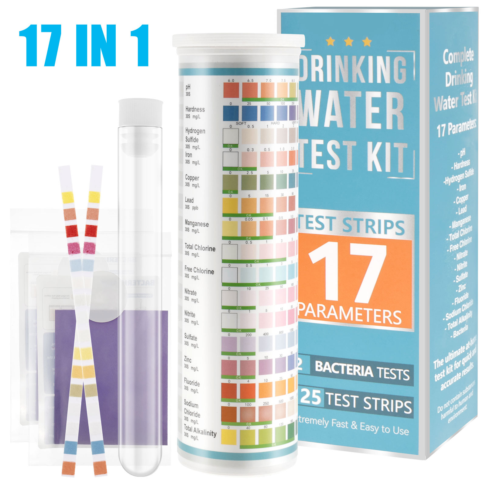 Aquarium Test Kit - 5-17 in 1 Aquarium Test Strips