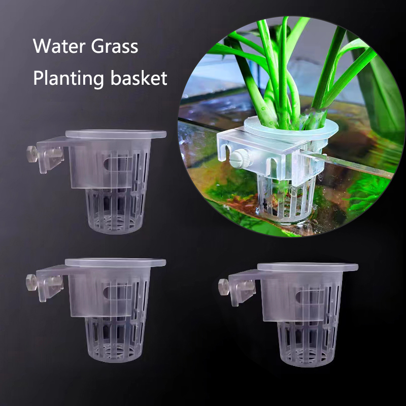 Aquarium Fish Pot - Aquarium Planting Basket Hydroponic Support Hangable