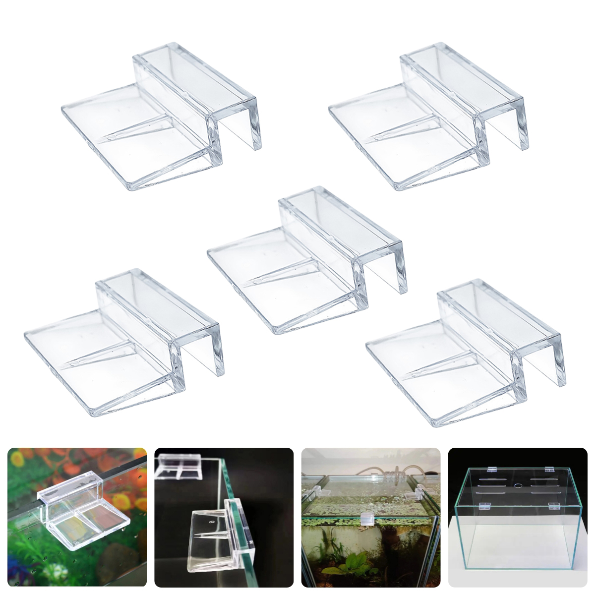 10Pcs Transparent Acrylic Fish - огляд і ціна Aquarium Fish Light