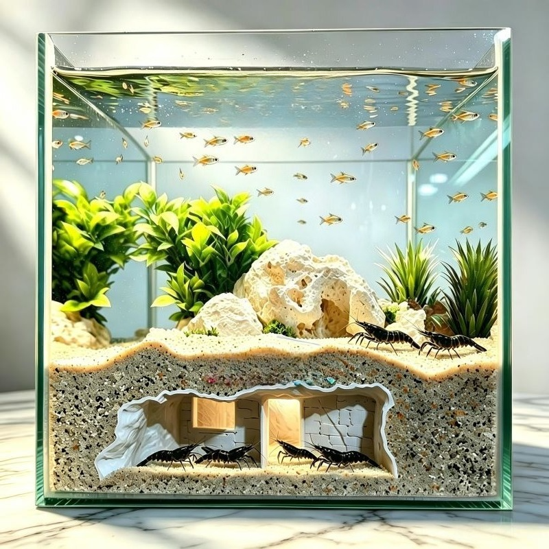 3D Printed Secret House Fish T - огляд і ціна Aquarium Fish Cichlid