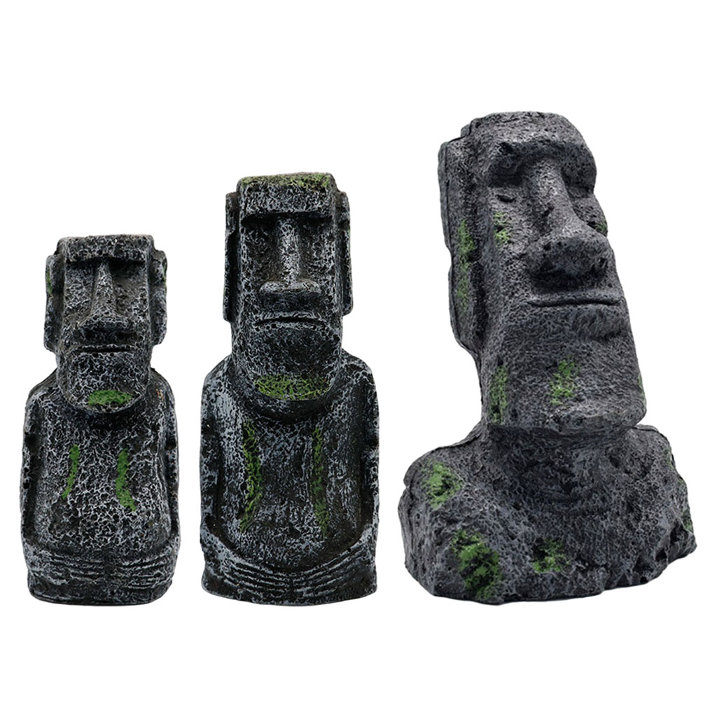 Aquarium Moai Statues Easter I - огляд і ціна Aquarium Fish Pot