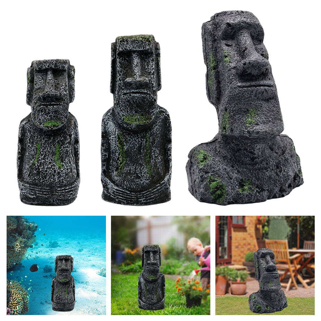 Aquarium Moai Statues Easter I - огляд і ціна Aquarium Fish Pot