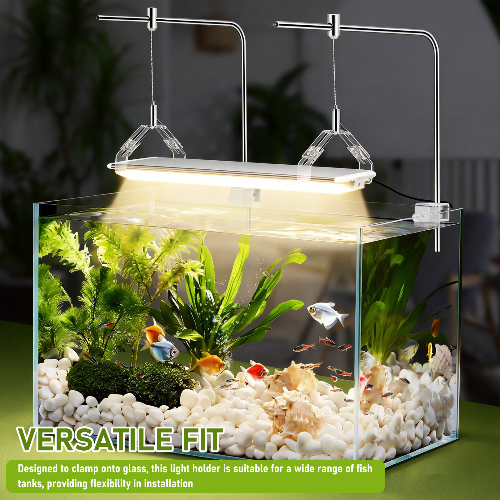 2Pcs Aquarium Lamp Holder Supp - огляд і ціна Aquarium Fish Light