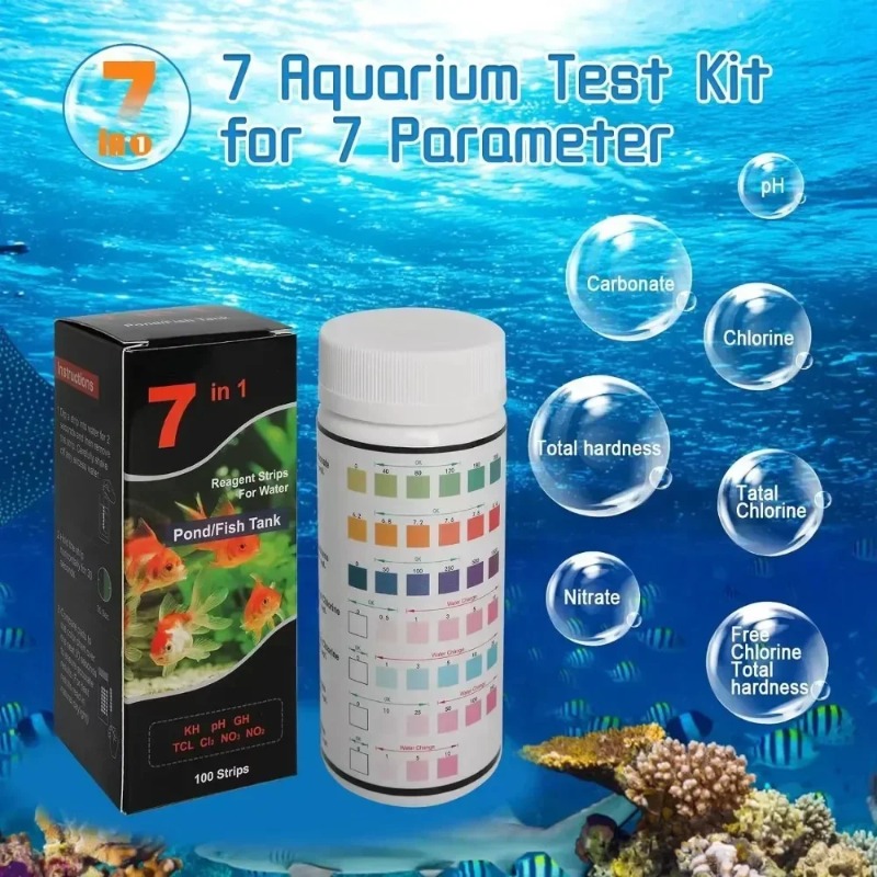 Aquarium Test Strip  Freshwate - огляд і ціна Aquarium Test Kit