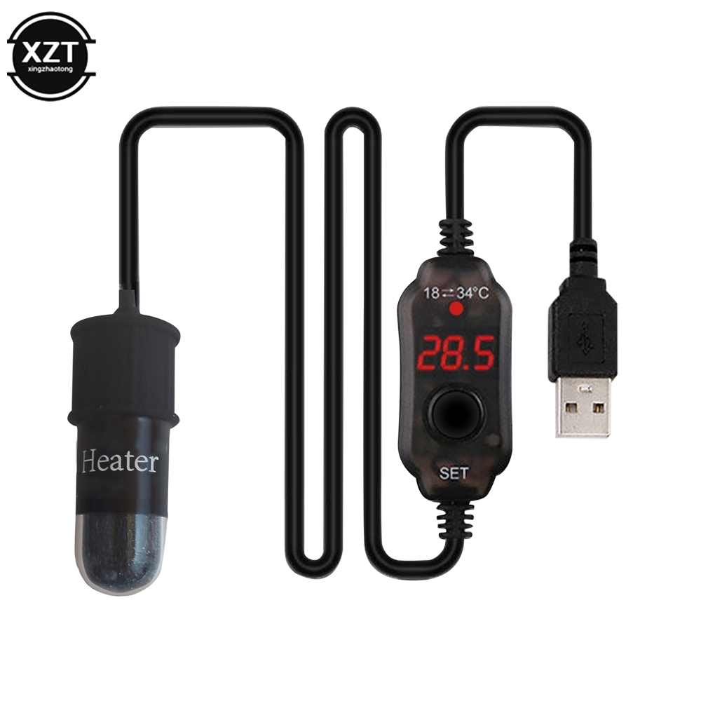 Mini USB Charging Aquarium hea - огляд і ціна Aquarium Fish Cold Water