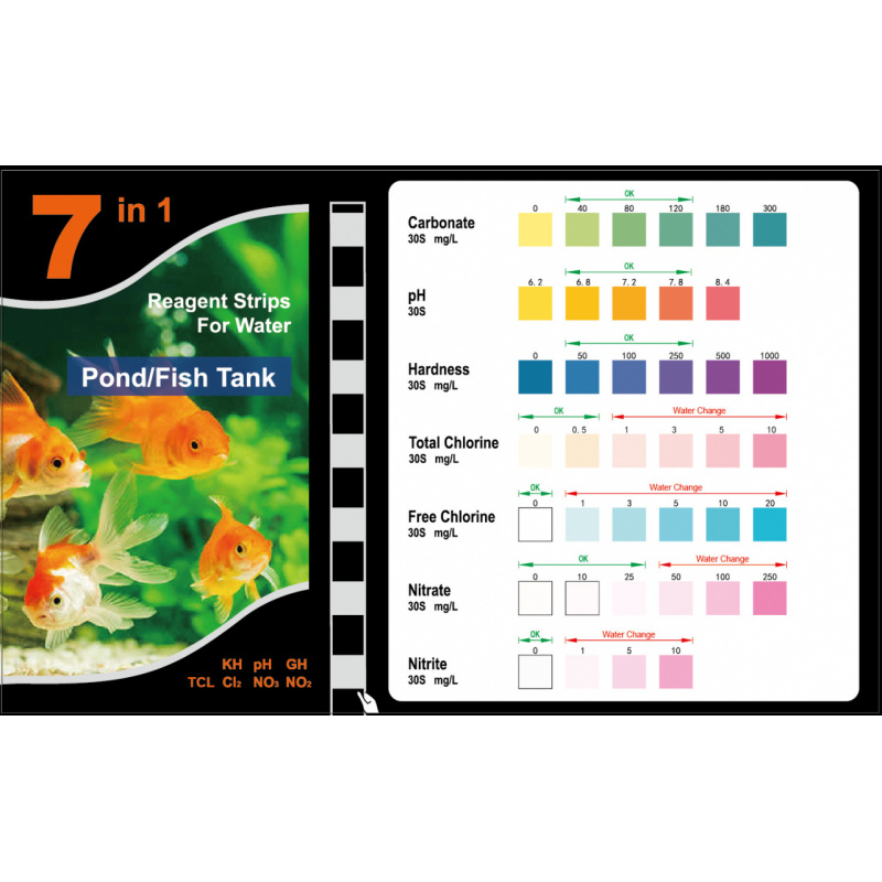 7-In-1 PH Test Strip, Aquarium - огляд і ціна Aquarium Test Kit