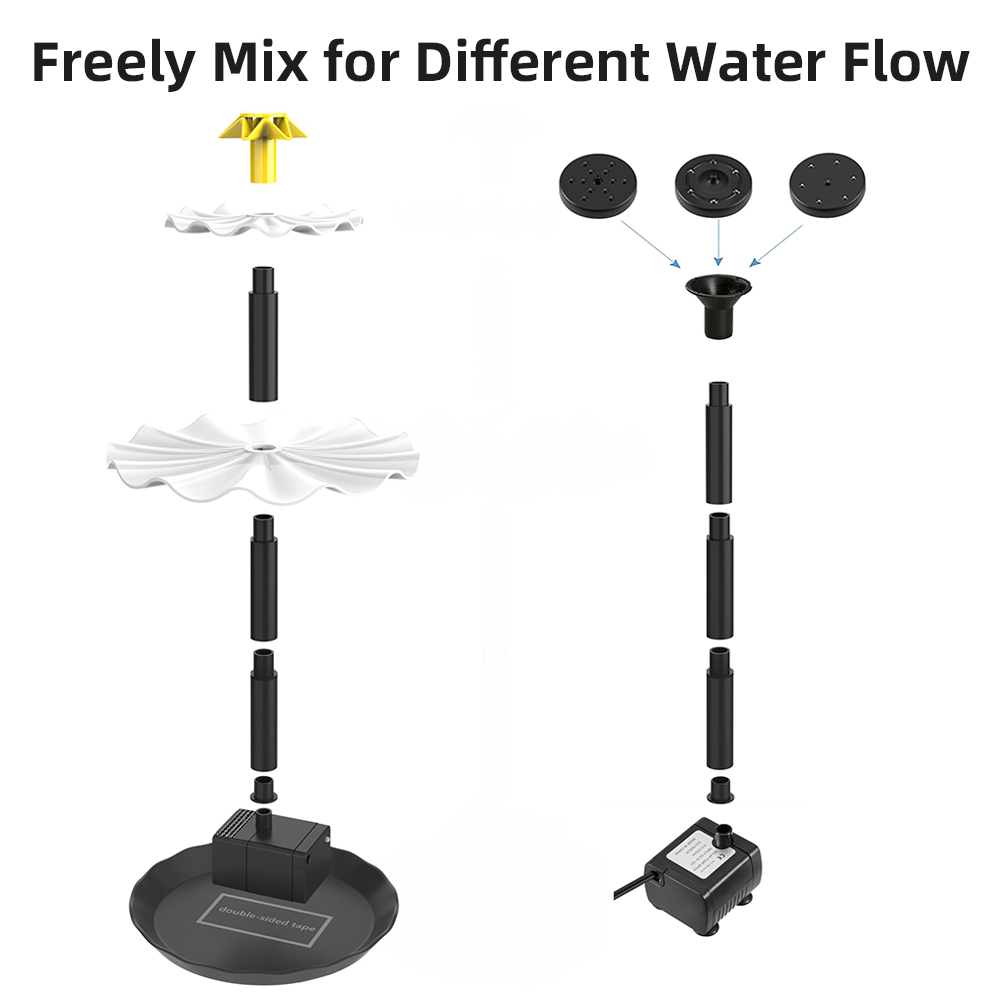 Solar Fountain Pump for Bird B - огляд і ціна Aquarium Fish Light