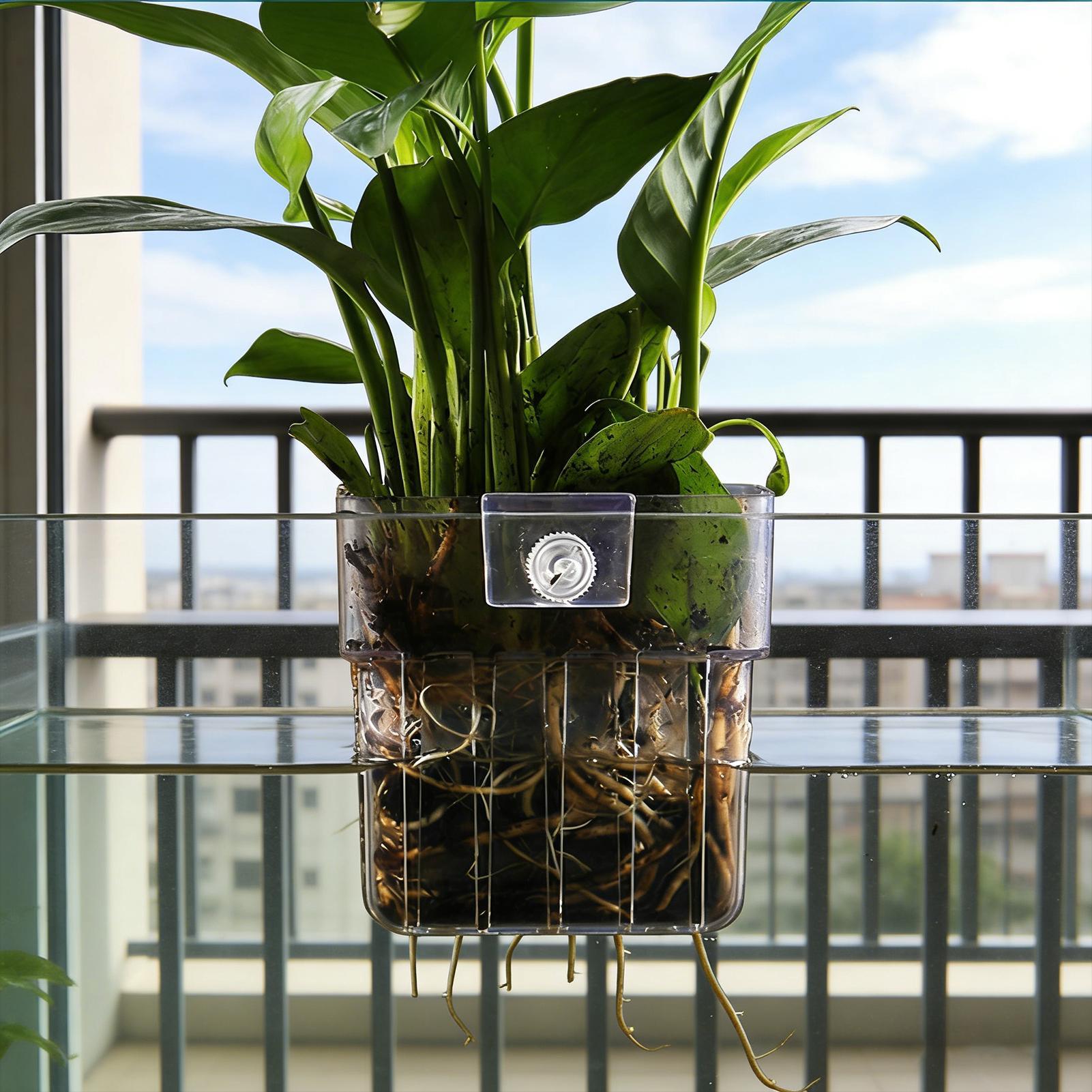 Aquarium Plant Basket Transpar - огляд і ціна Aquarium Fish Pot