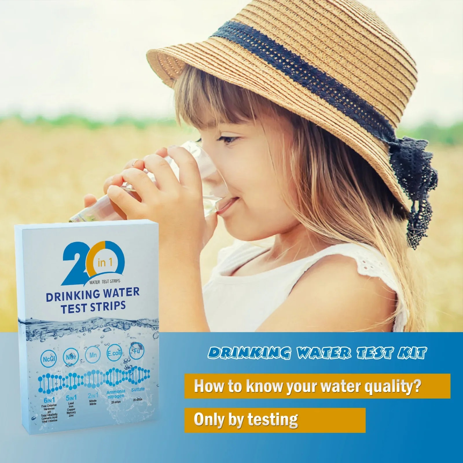 YAGO 20 in 1 Water Test Strips - огляд і ціна Aquarium Test Kit