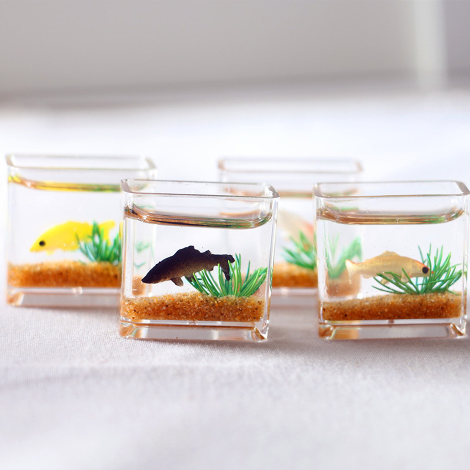 Dollhouse Miniature Glass Fish - огляд і ціна Aquarium Fish Cichlid