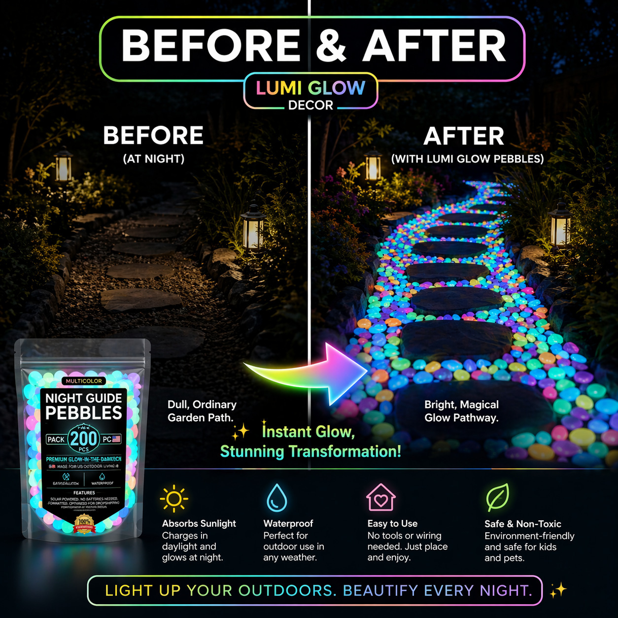 Colorful Glow In The Dark Lumi - огляд і ціна Aquarium Fish Light