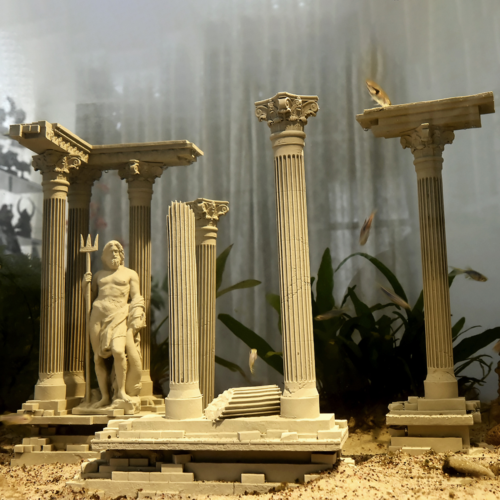 Roman Column Decoration Resin  - огляд і ціна Aquarium Fish Cichlid