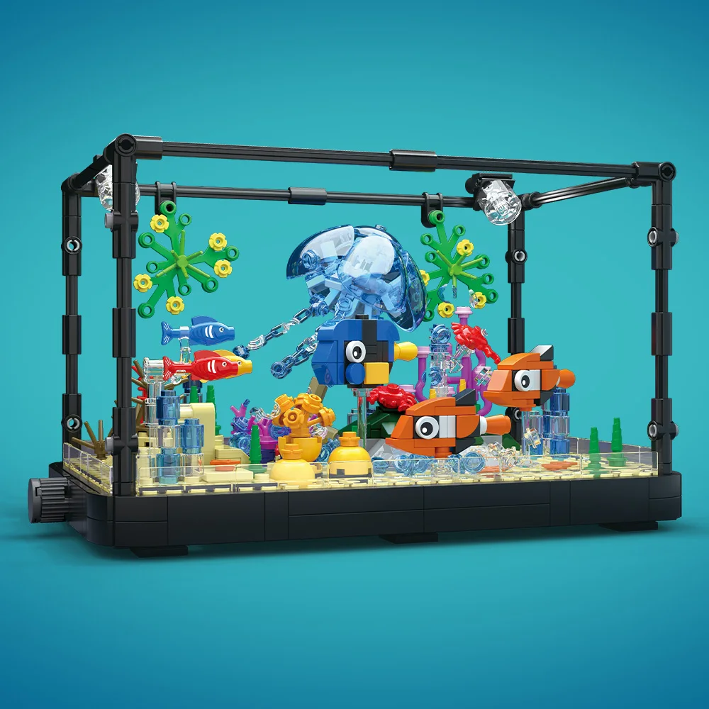 Fish Tank Building Block Set w - огляд і ціна Aquarium Fish Light