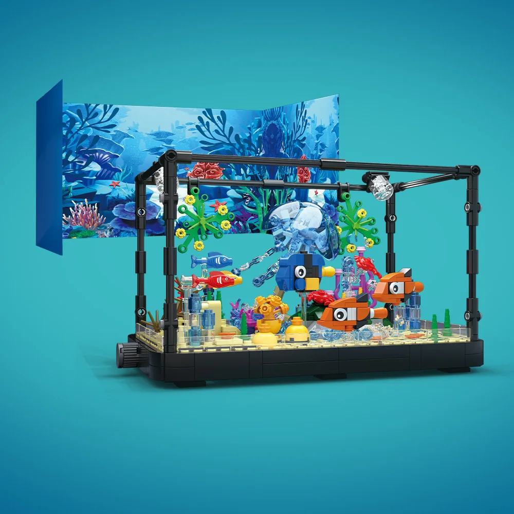 Fish Tank Building Block Set w - огляд і ціна Aquarium Fish Light