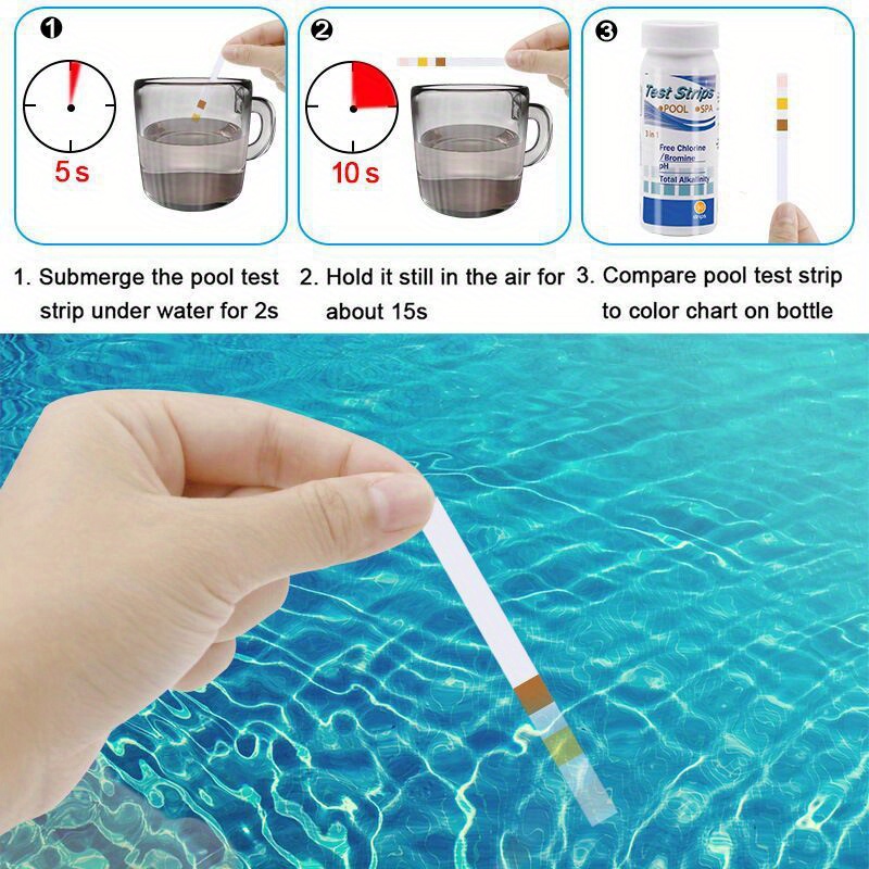 Chlorine PH Test Strips SPA Sw - огляд і ціна Aquarium Test Kit