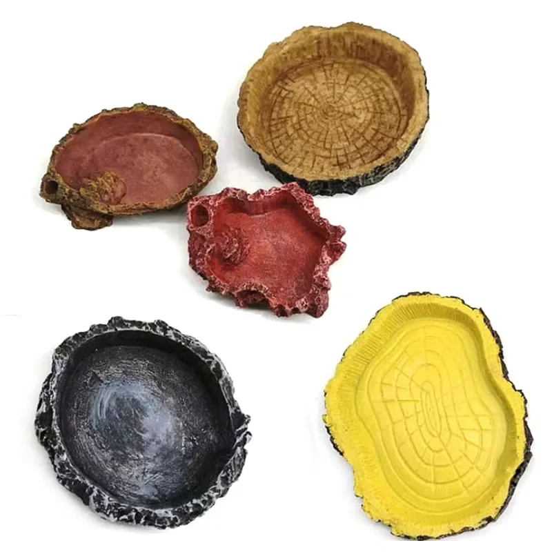 Pet Reptile Feeder Bowl Resin  - огляд і ціна Aquarium Fish Pot