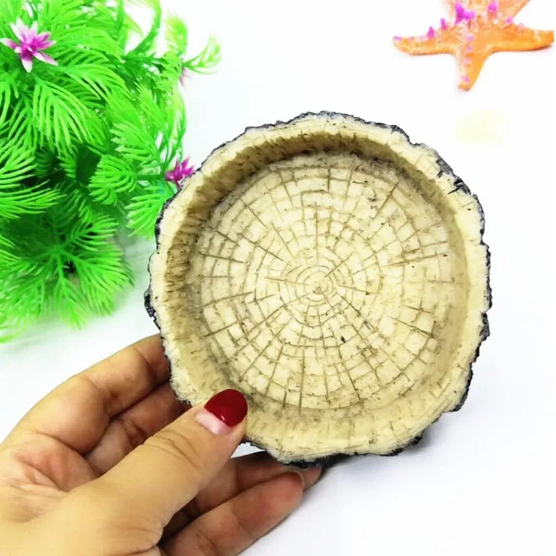 Pet Reptile Feeder Bowl Resin  - огляд і ціна Aquarium Fish Pot