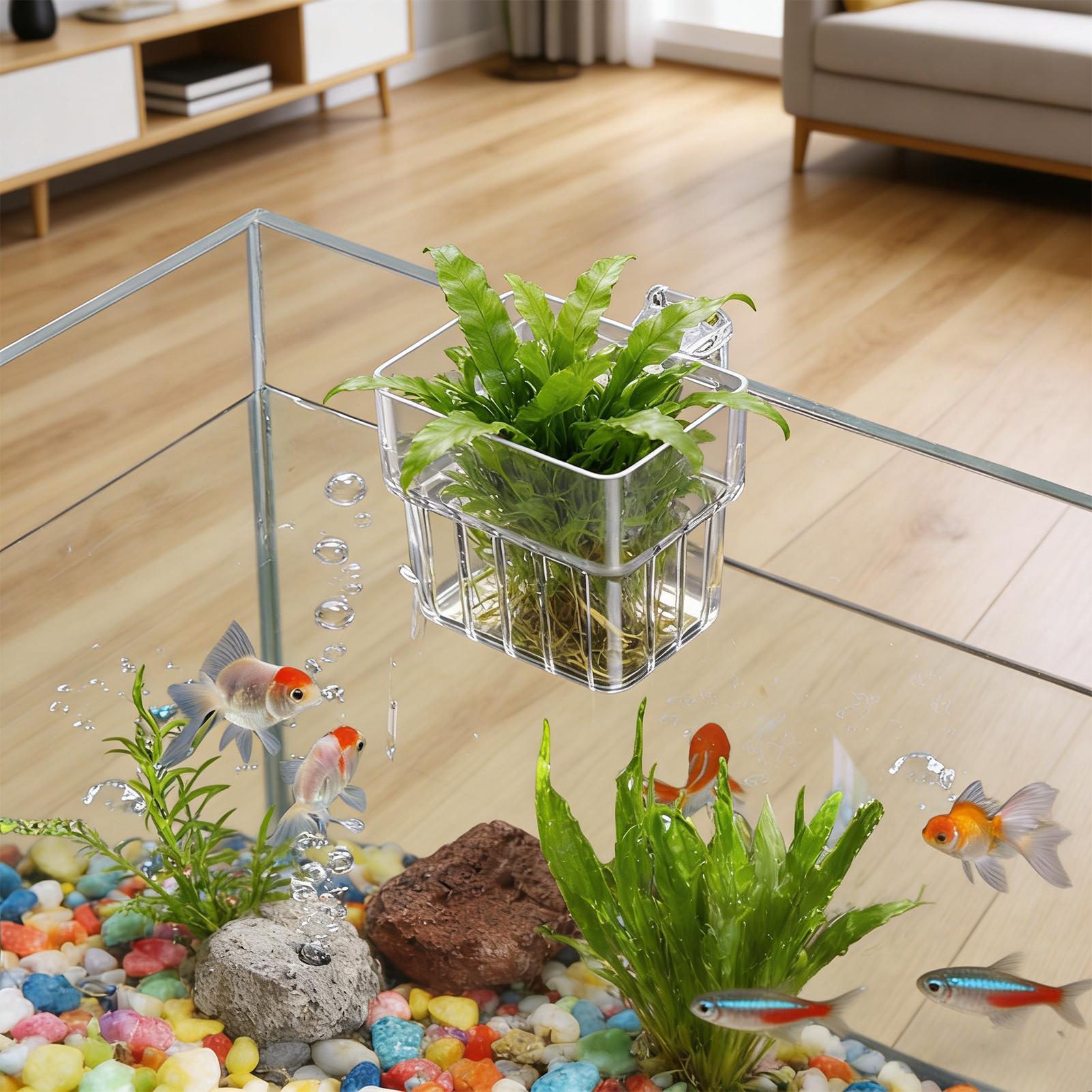 Aquarium Transparent Hanger Po - огляд і ціна Aquarium Fish Pot