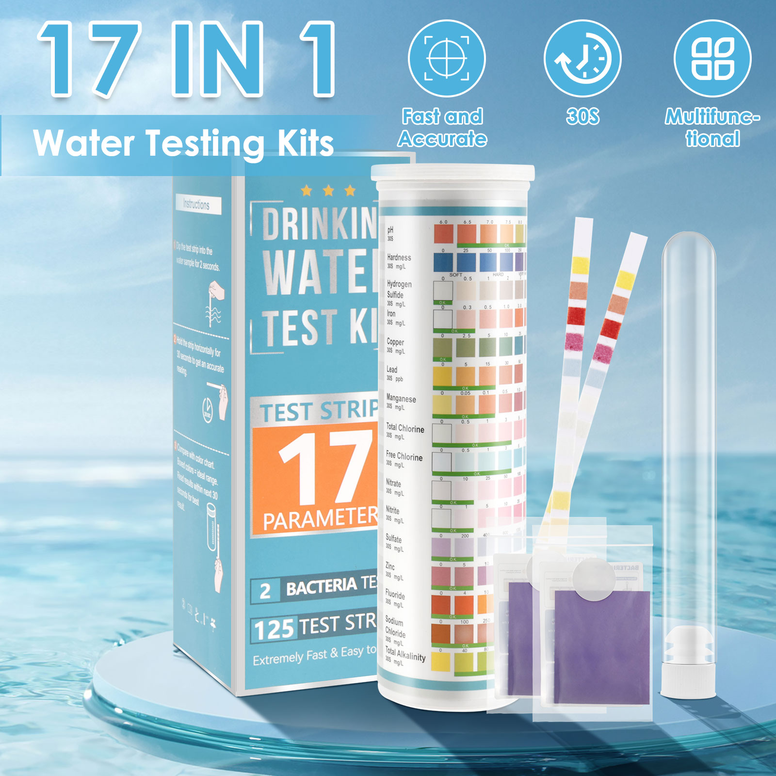 5-17 in 1 Aquarium Test Strips - огляд і ціна Aquarium Test Kit