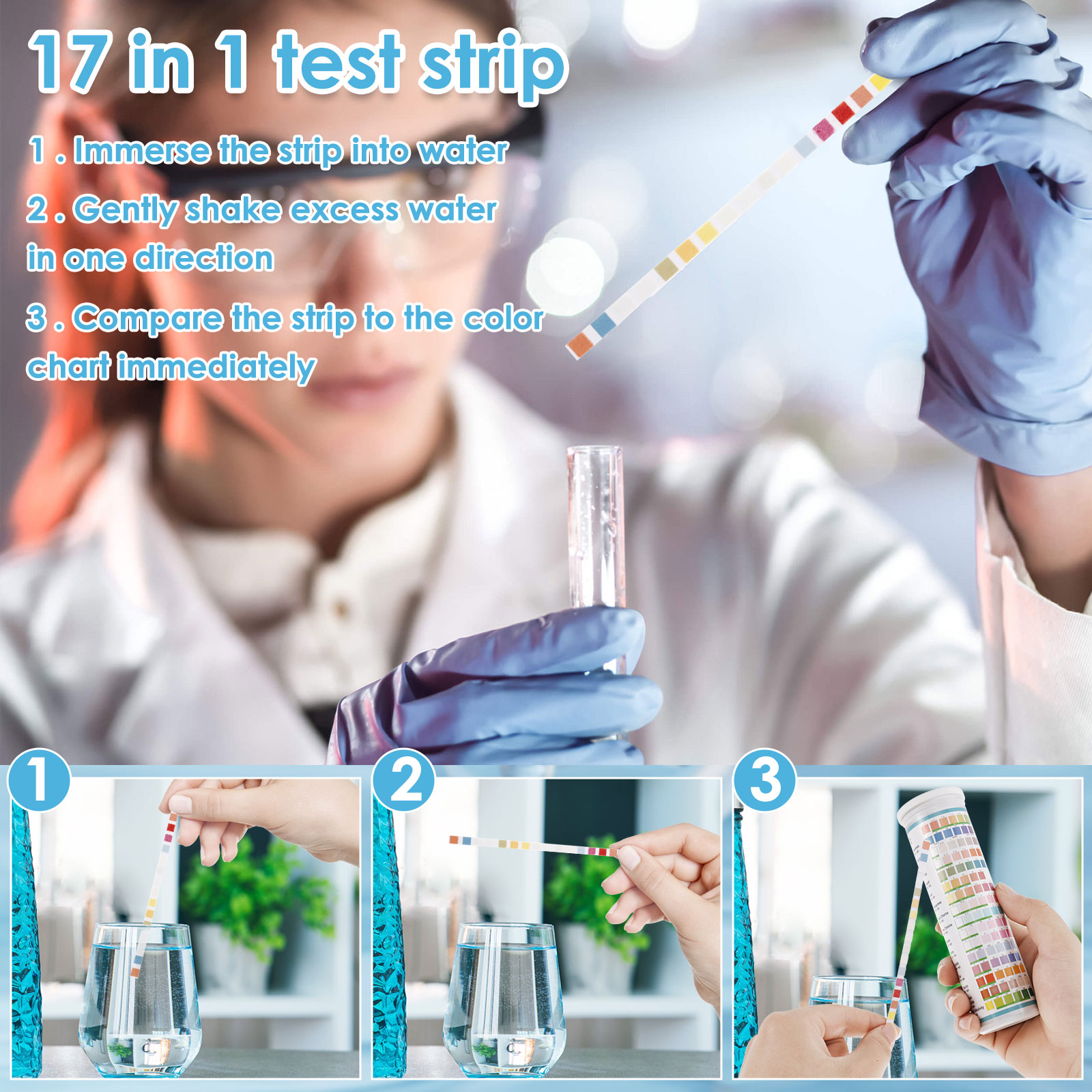 5-17 in 1 Aquarium Test Strips - огляд і ціна Aquarium Test Kit