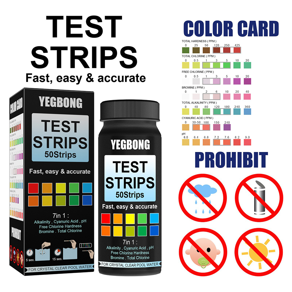 100Pcs 7 In Water Strips Kit F - огляд і ціна Aquarium Test Kit