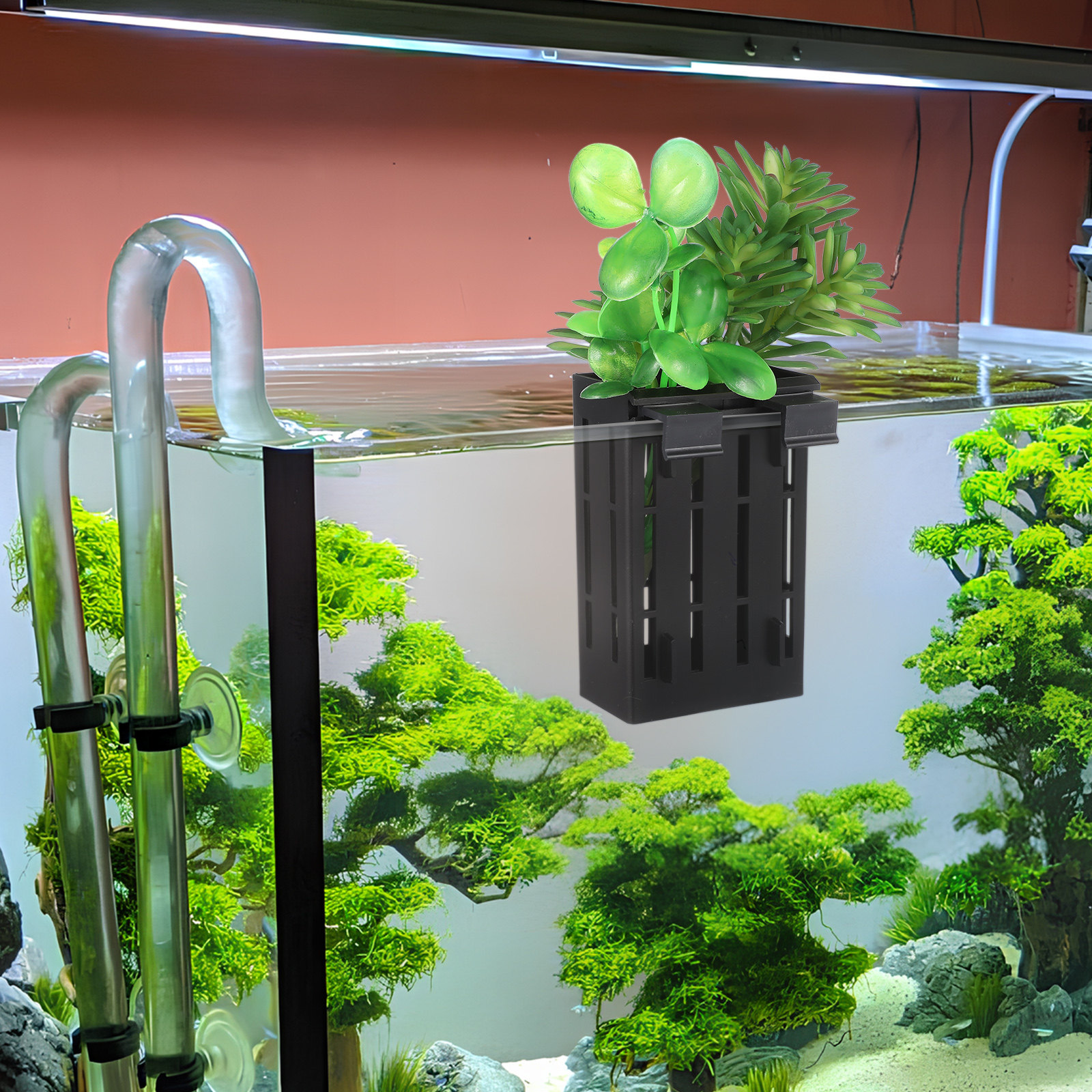 10Pcs Aquatic Plant Basket Han - огляд і ціна Aquarium Fish Pot