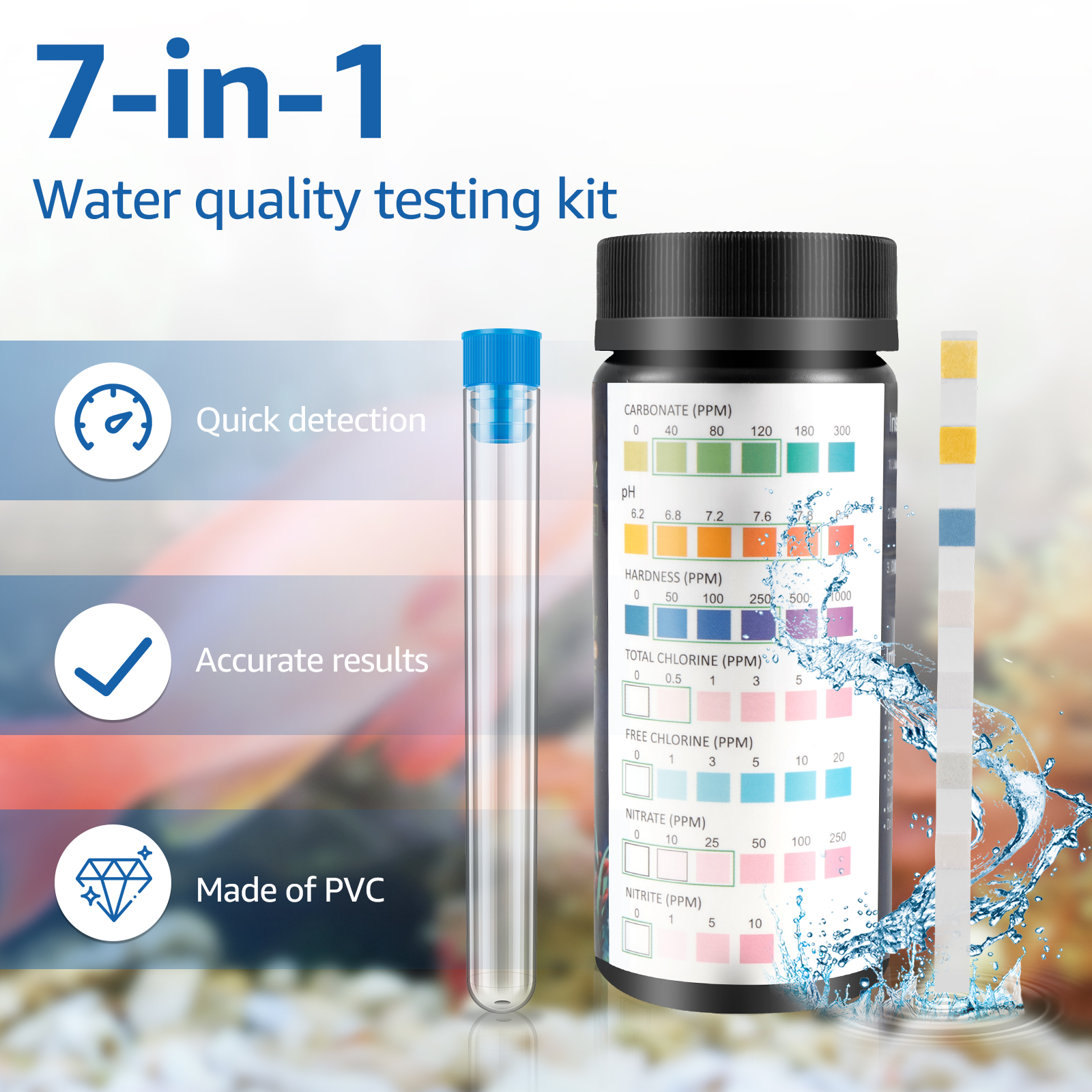 100Pcs 7 in 1 Aquarium Test St - огляд і ціна Aquarium Fish Youtube
